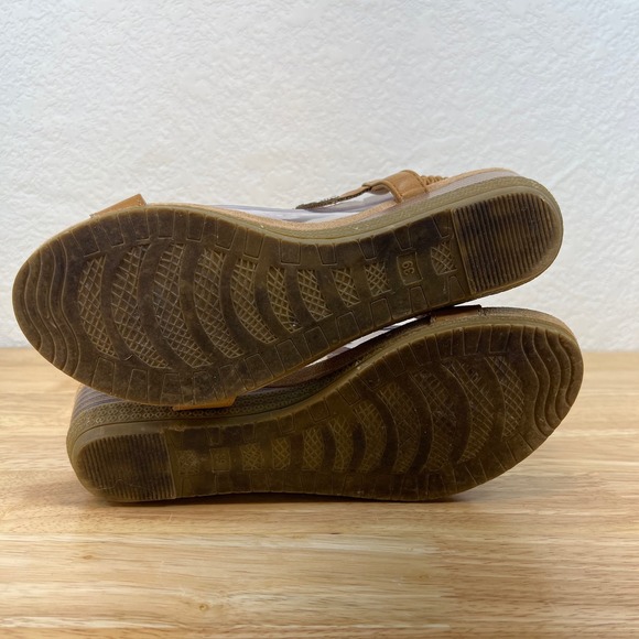 SAIMEITU Gold sling back wedge sandals‎ size 39 - Picture 5 of 12